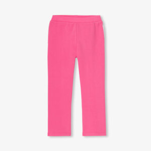 Girl joggers in piqué knit