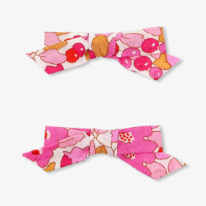 Baby girl duo of Liberty fabric bow hair clips