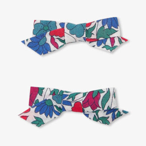 Baby girl duo of Liberty fabric bow hair clips