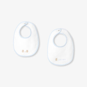Baby boy set of 2 terry bibs