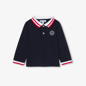 Baby boy long-sleeved polo shirt