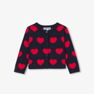 Baby girl heart cotton cardigan