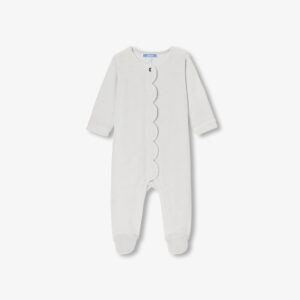 Baby girl pyjamas in velvet bouclette