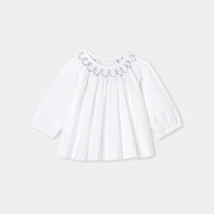 Baby girl blouse in poplin