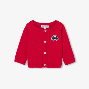 Baby boy cardigan in cotton jersey