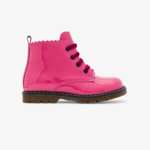 Baby girl smooth leather booties