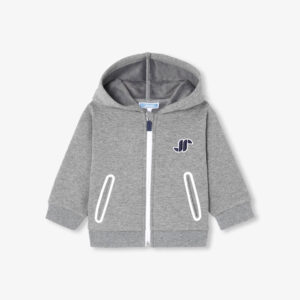 Baby boy fleece zip-up sweatshirt