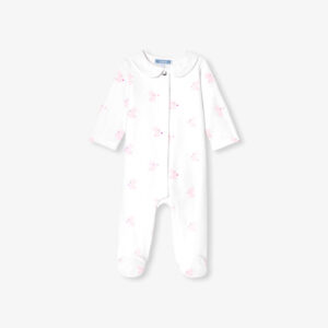 Baby girl velvet bunny pyjamas