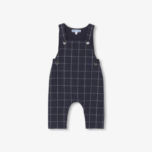 Baby boy checked overalls