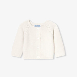 Baby girl garter stitch cardigan