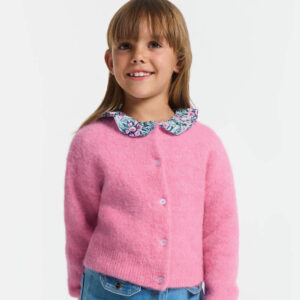 Girl wool and alpaca cardigan