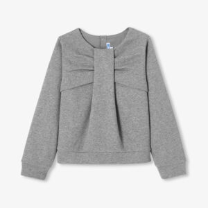 Girl sweatshirt in sequined fleece