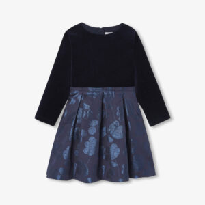 Girl bi-material dress