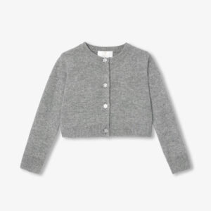 Girl wool and cashmere cardigan
