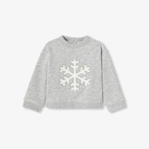 Baby boy lined fleece sweatshirt