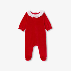 Baby girl velvet Christmas pyjamas