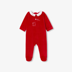 Baby velvet Christmas pyjamas