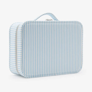 Baby striped suitcase in coated cotton