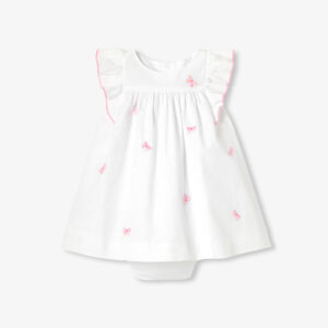 Baby girl dress in cotton poplin