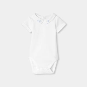 Baby boy short-sleeved cotton bodysuit