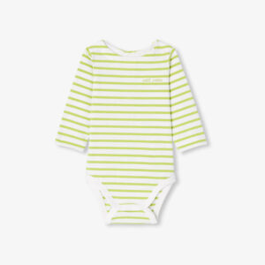 Baby striped cotton bodysuit