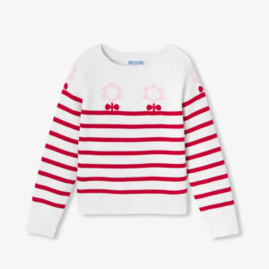 Girl jersey knit sailor sweater
