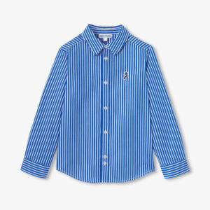 Children's striped poplin shirt