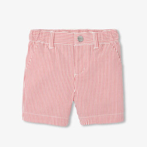 Baby boy striped twill shorts