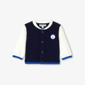 Baby boy varsity-style cardigan
