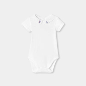 Baby boy short-sleeved cotton bodysuit