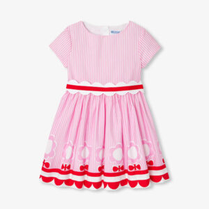 Girl striped poplin dress