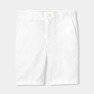 Boys' cotton and linen Bermuda shorts