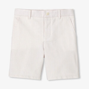 Boys' striped twill Bermuda shorts