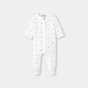 Baby girl pyjamas in interlock cotton