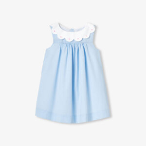 Baby girl cotton fil-à-fil dress