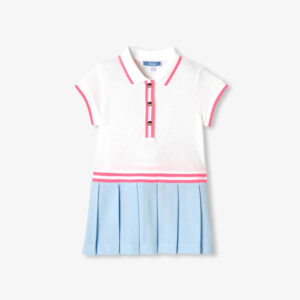 Baby girl polo dress in cotton piqué