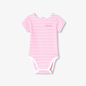 Baby girl striped cotton bodysuit