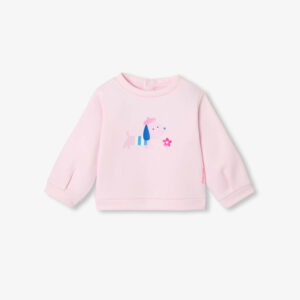 Baby girl fleece sweatshirt