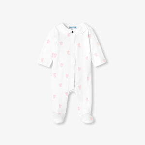 Baby girl pyjamas in interlock cotton