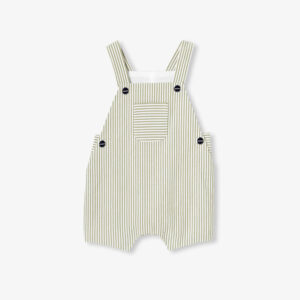 Baby boy seersucker dungarees