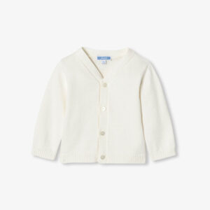Baby boy cotton and cashmere cardigan
