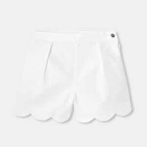 Girl cotton piqué ceremony shorts
