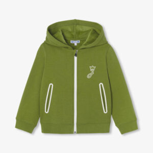 Boys' dual-material hoodie