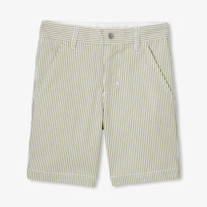Boys' striped twill Bermuda shorts