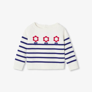 Baby girl cotton sailor top