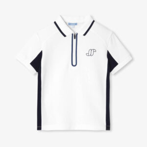 Boys' cotton piqué polo shirt