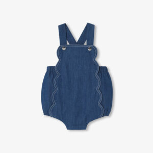 Baby girl lightweight denim romper