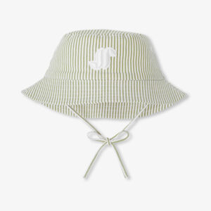 Baby sun hat with thin stripes