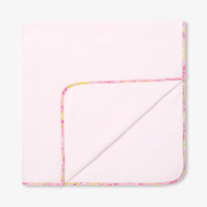 Double-layer fleece baby girl blanket