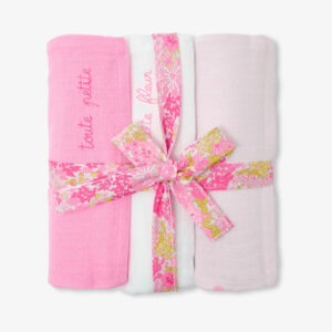 Set of 3 cotton swaddling clothes